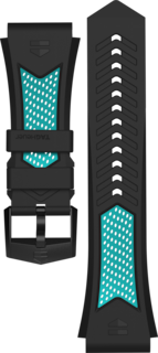 블루 및 블랙 스포츠 스트랩 칼리버 E4 45mm