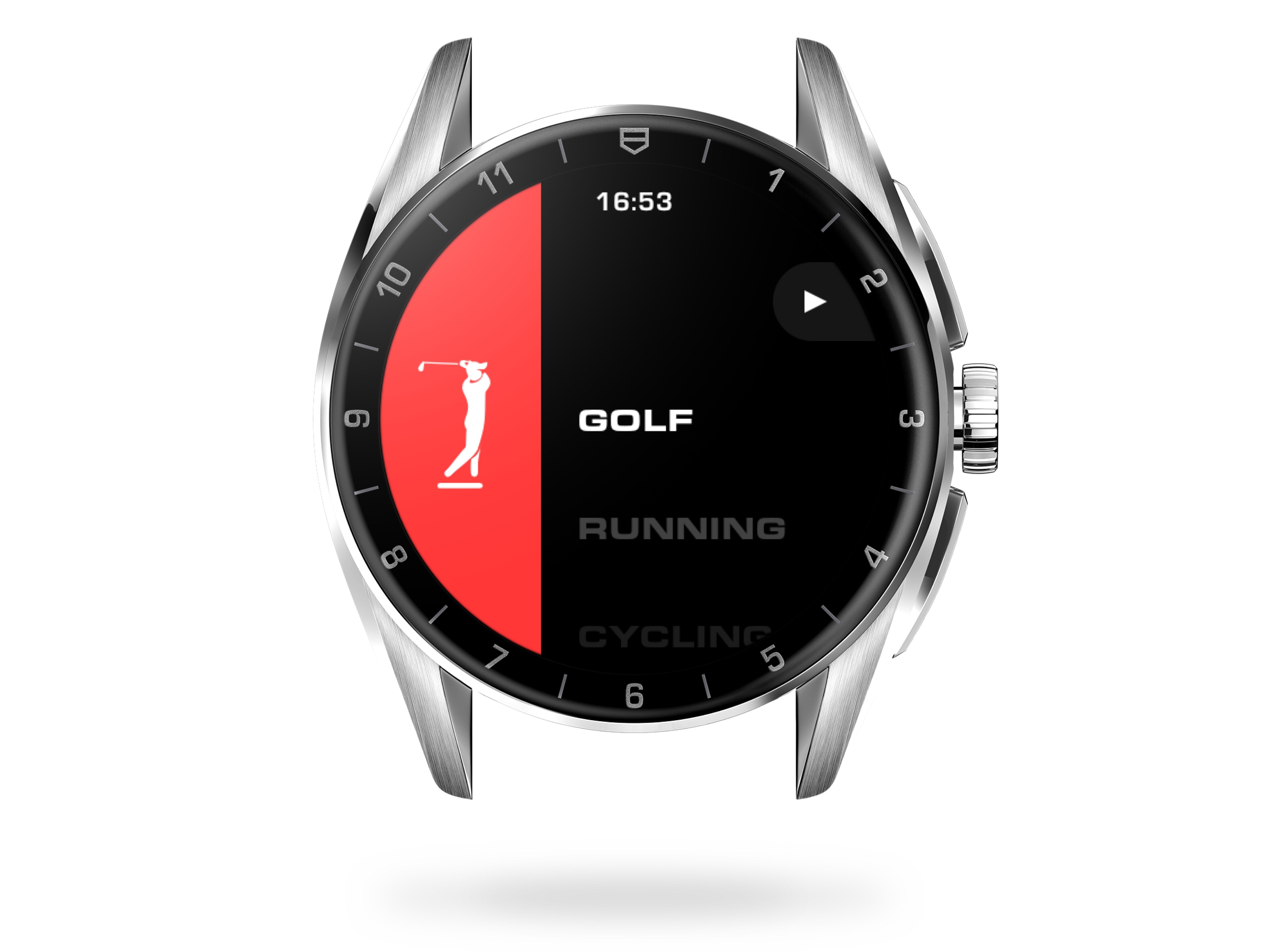 Melden Sie sich bei der TAG Heuer Golf App an