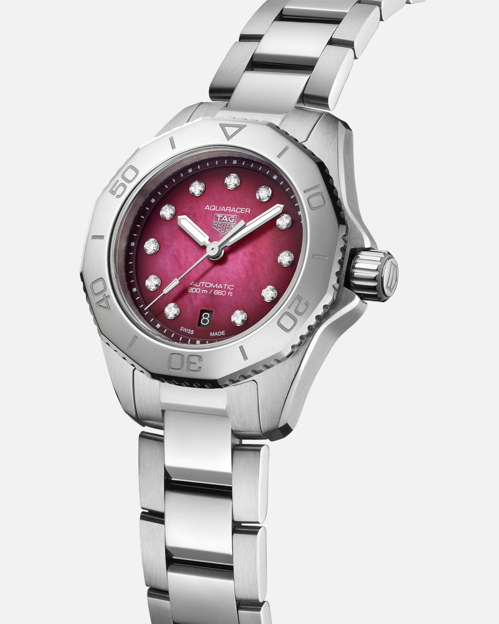 Changing date on best sale tag heuer watch