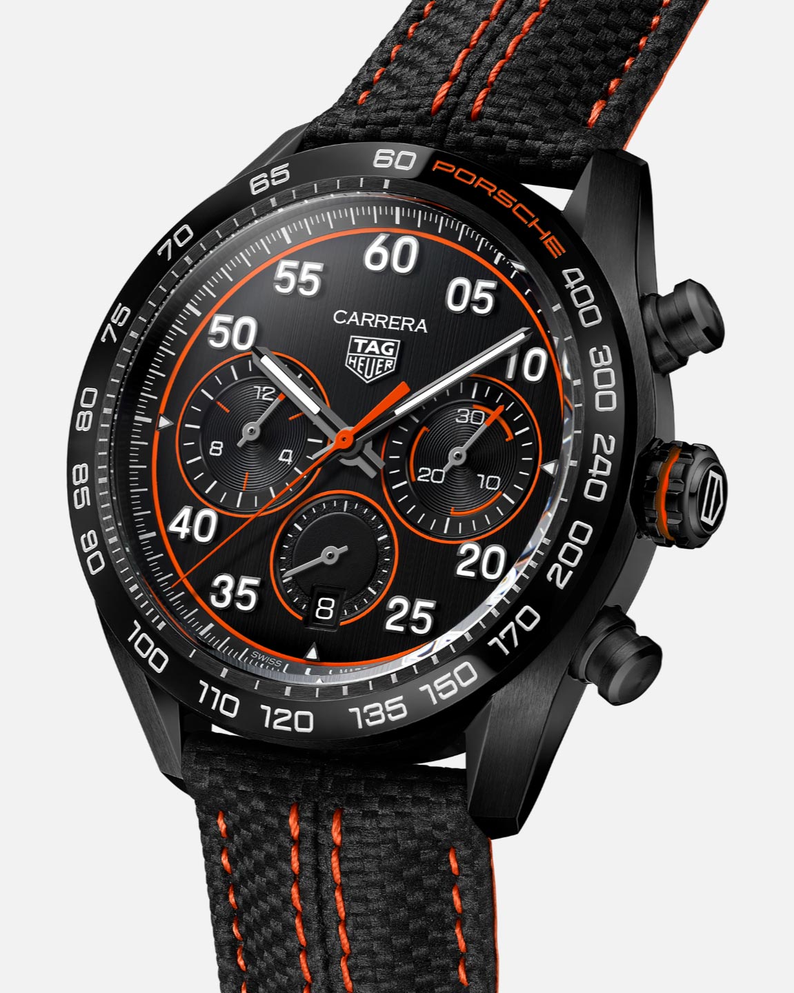 TAG Heuer Carrera Chronograph x Porsche Orange Racing - Steel TAG Heuer Carrera Chronograph x Porsche Orange Racing - Steel
