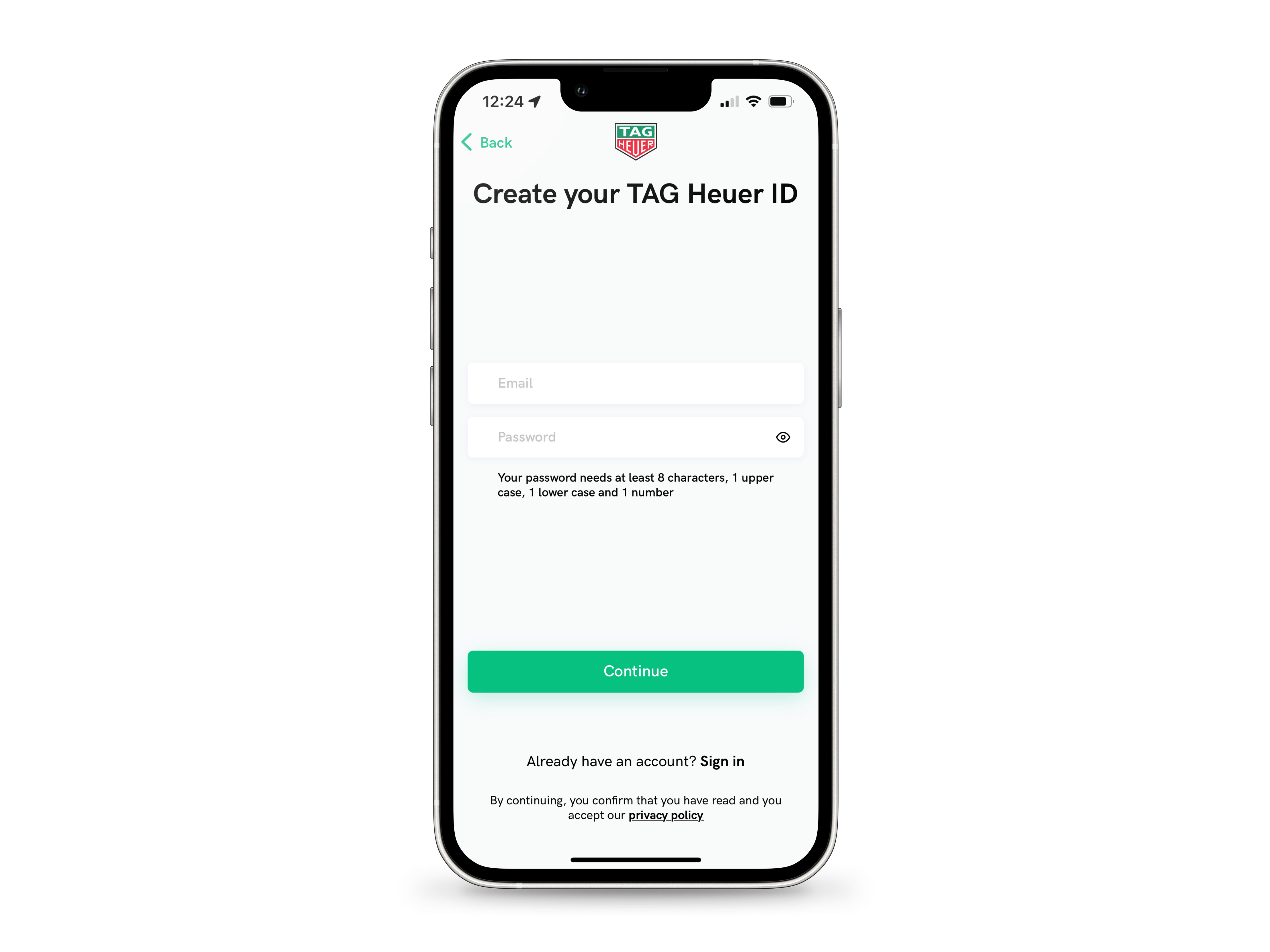 Sign in to TAG Heuer Golf app | Golf 