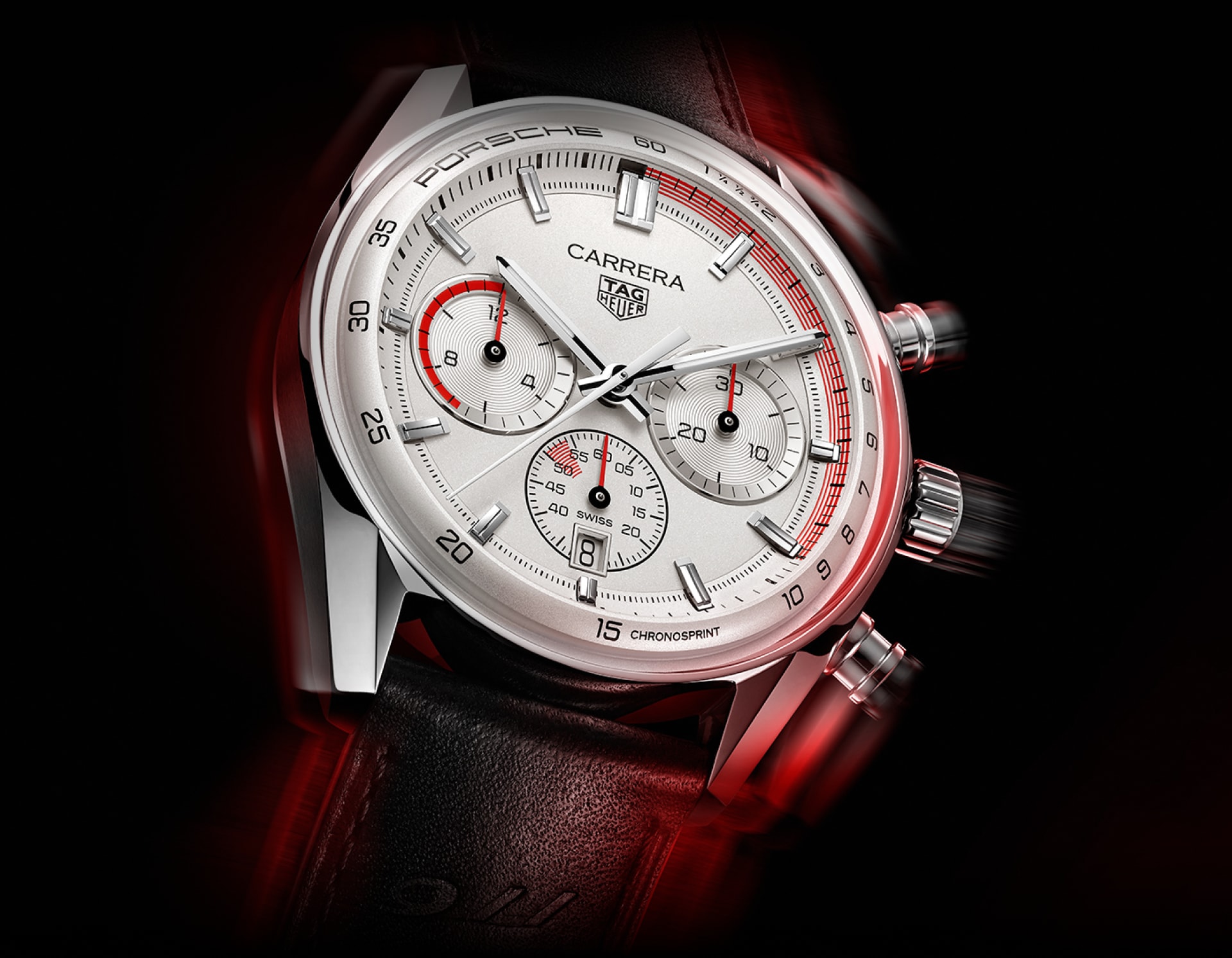 Steel Carrera Chronosprint Porsche Watch