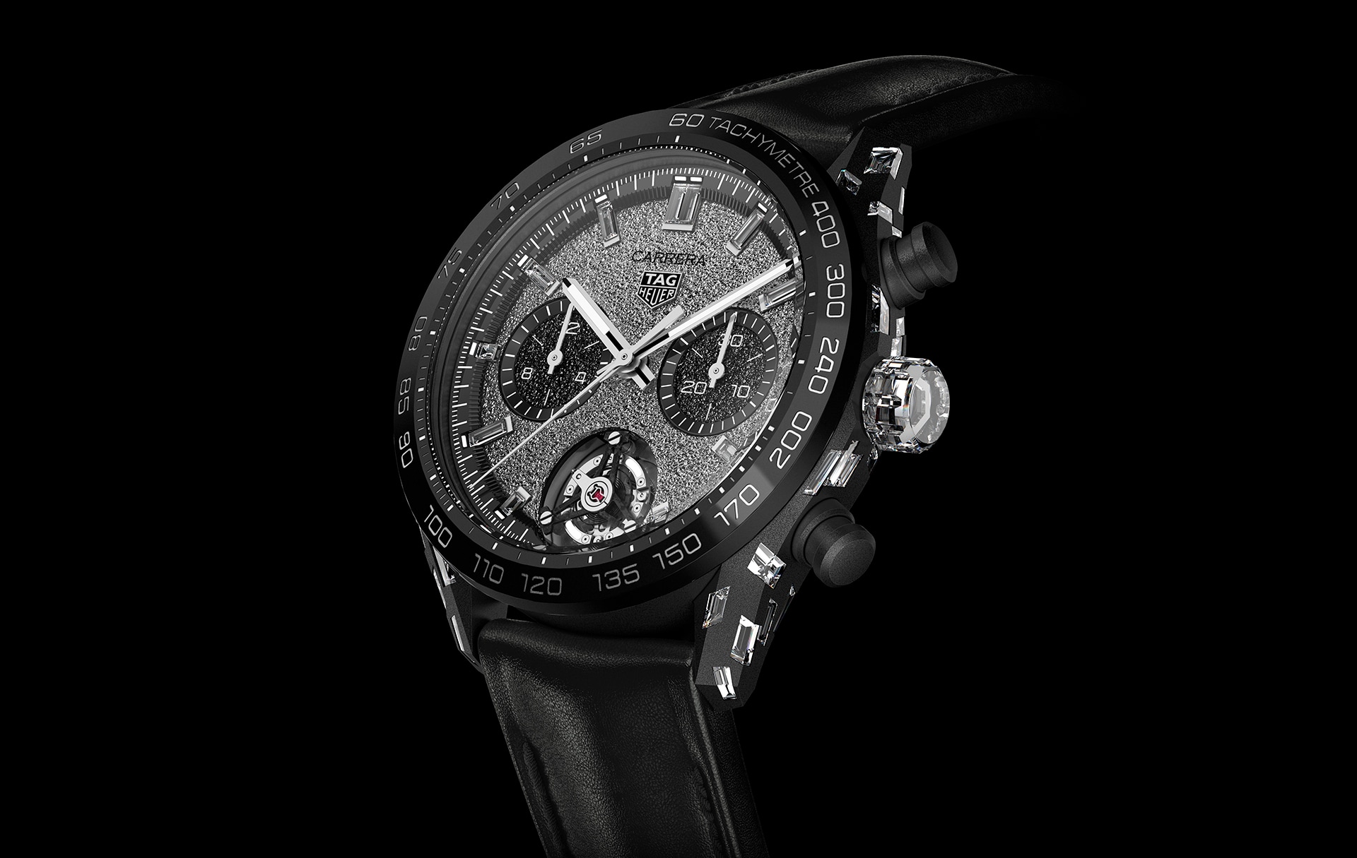 創新tag heuer carrera（卡萊拉）plasma前衛美鑽腕錶的圖片