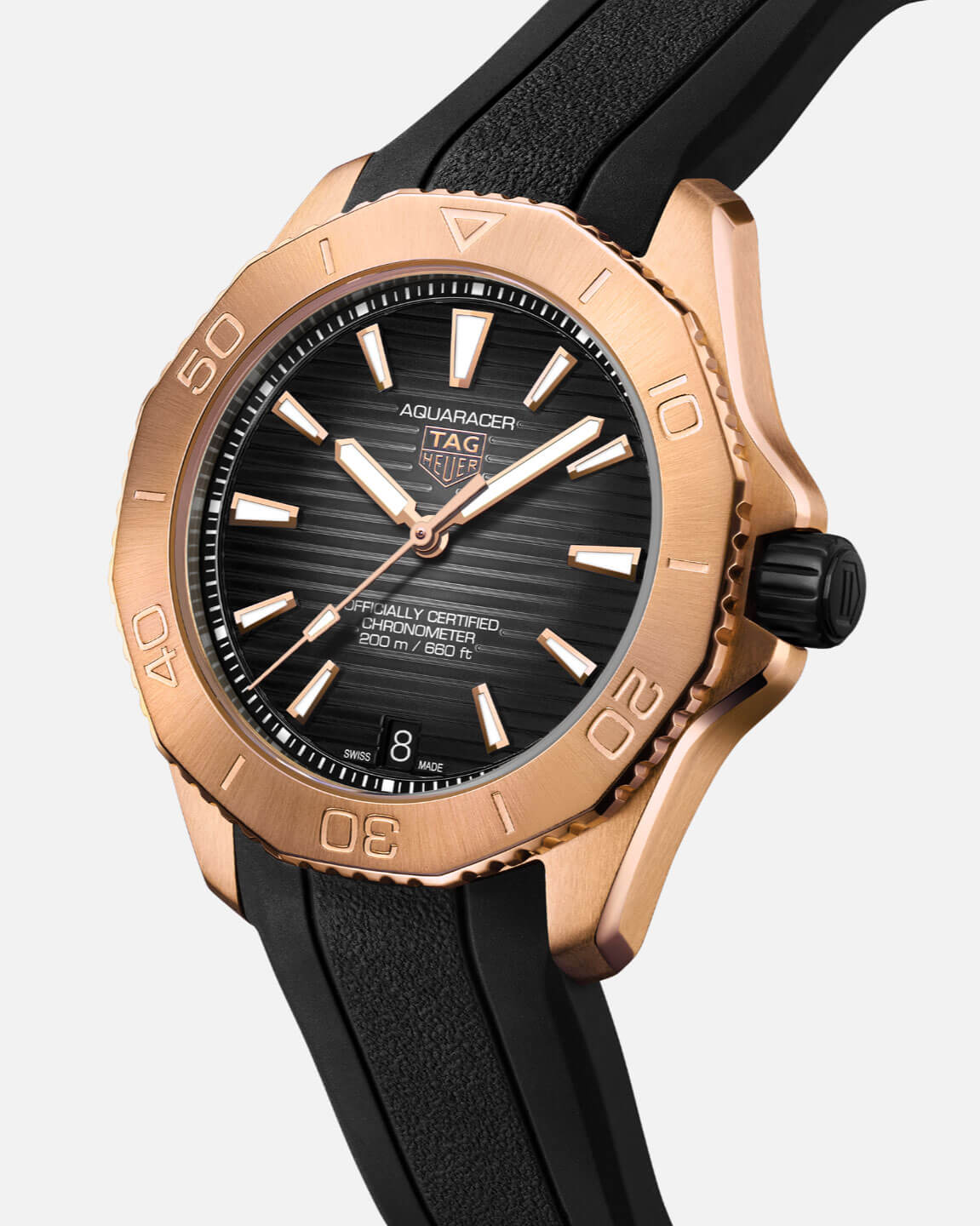 TAG Heuer Aquaracer Professional 200 Date - 18K 5N Solid Rose Gold TAG Heuer Aquaracer Professional 200 Date - 18K 5N Solid Rose Gold