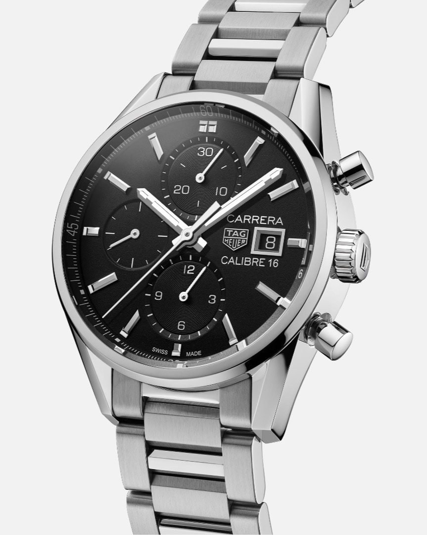 TAG HEUER タグホイヤー  カレラ キャリバー16 クロノグラフ  CBK2110.BA0715  メンズ 腕時計