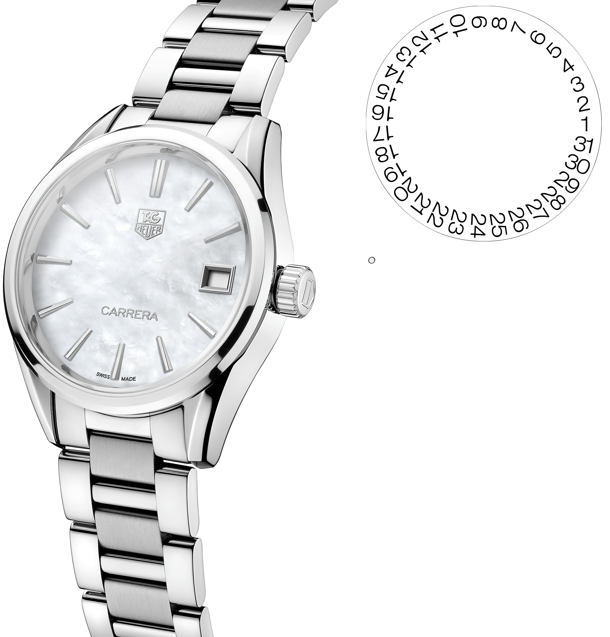 TAG Heuer ALTER EGO WP1312 MOTHER OF PEARLS DIAL