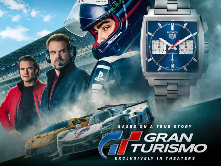 泰格豪雅摩纳哥系列腕表在索尼影业的《GT赛车：极速狂飙》中 登陆大银幕