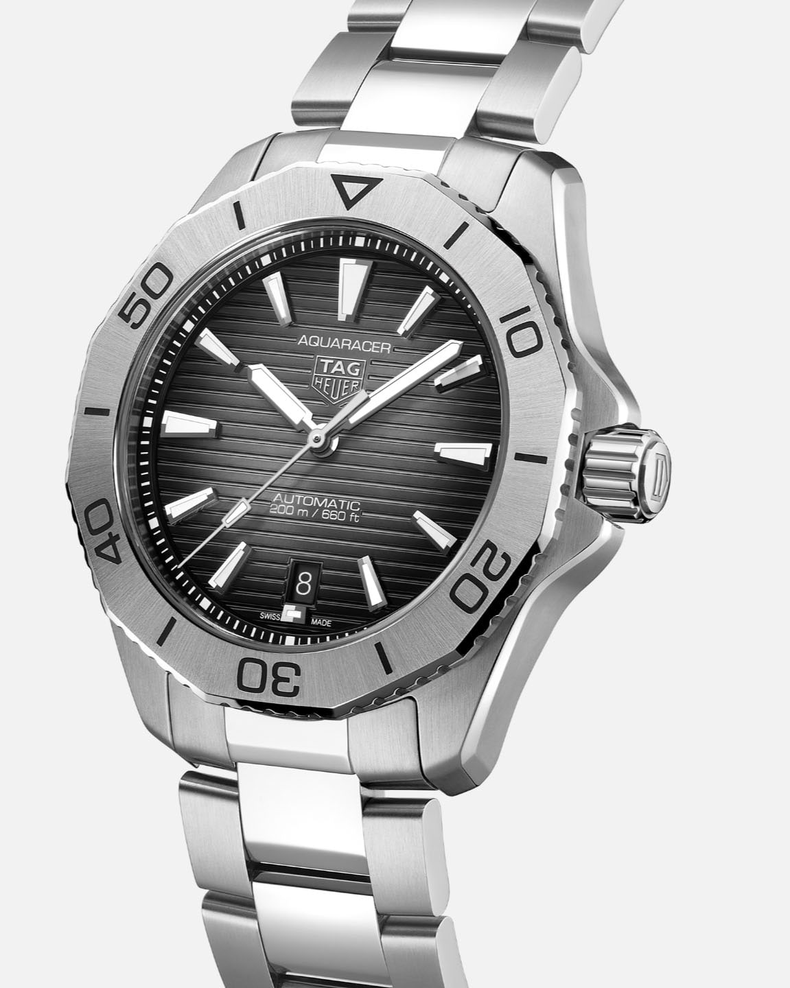 楽天 送料無料にならない Steel - Date 200 Professional Aquaracer Heuer TAG - mm 40 時計