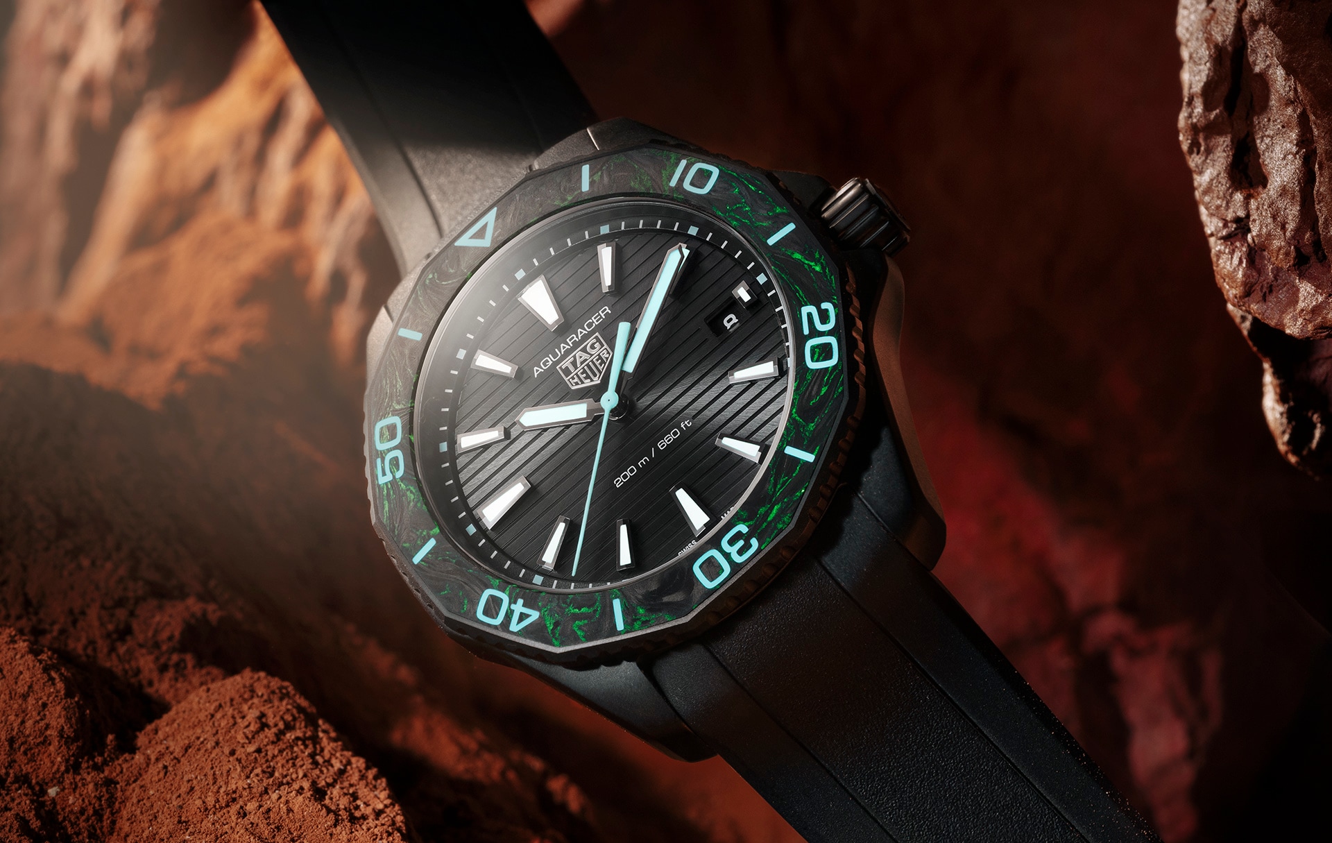 image of our innovation tag heuer aquaracer professional 200  solargraph