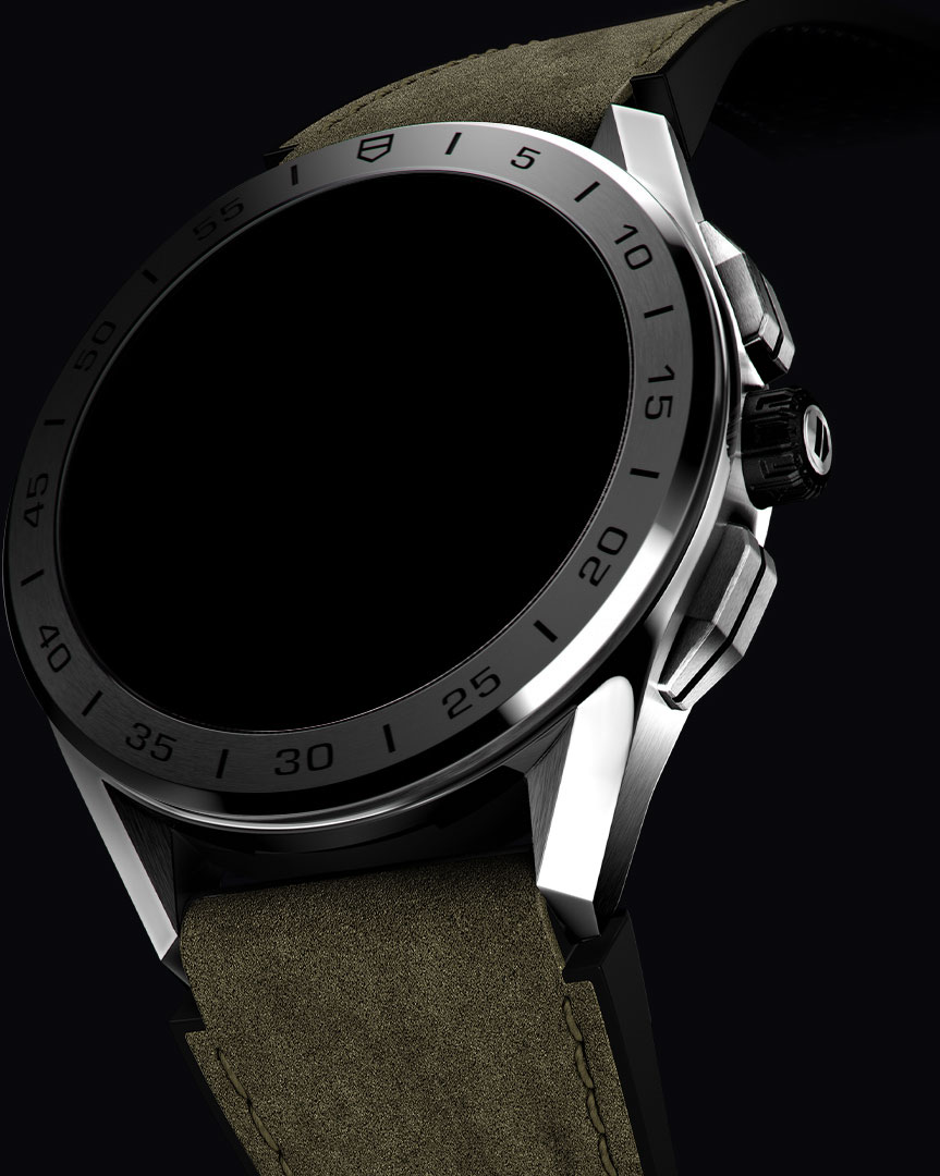 TAG Heuer Connected - ステンレススティール製ケース 45 mm - ラバー