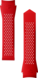 Rotes perforiertes Kautschukarmband Calibre E5 45 mm