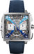 TAG Heuer Monaco Blau Leder Titan HX00161