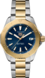 TAG Heuer Aquaracer Silber & Gold Mit Edelstahl beschichtet Edelstahl Blau