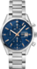 TAG Heuer Carrera Silber Edelstahl Edelstahl Blau