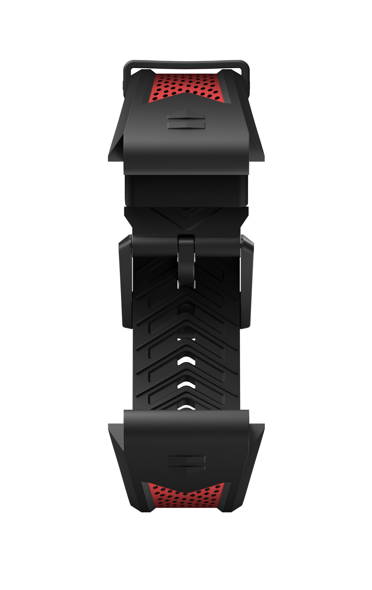 Bracelet de sport rouge et noir Calibre E4 de 45 mm