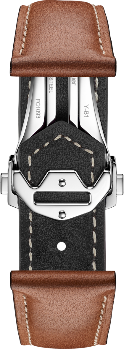 TAG HEUER CARRERA 36MM BROWN LEATHER STRAP 