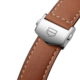 TAG HEUER CARRERA（卡萊拉）39毫米腕錶棕色穿孔皮革錶帶 