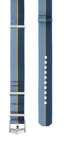 Pulseira TAG Heuer Aquaracer 36 mm em tecido azul