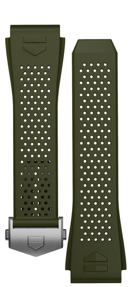 Cinturino in caucciù kaki Calibre E3