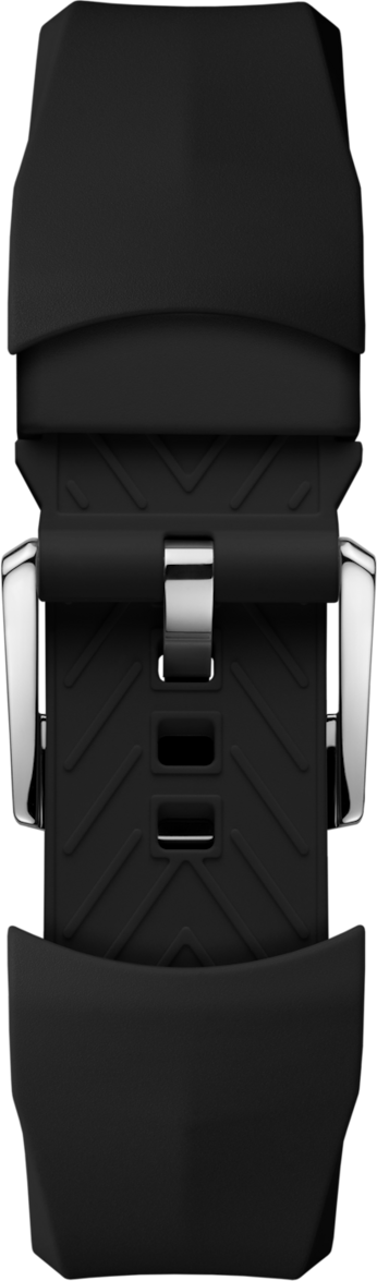 Pulseira em borracha preta Calibre E5 40 mm