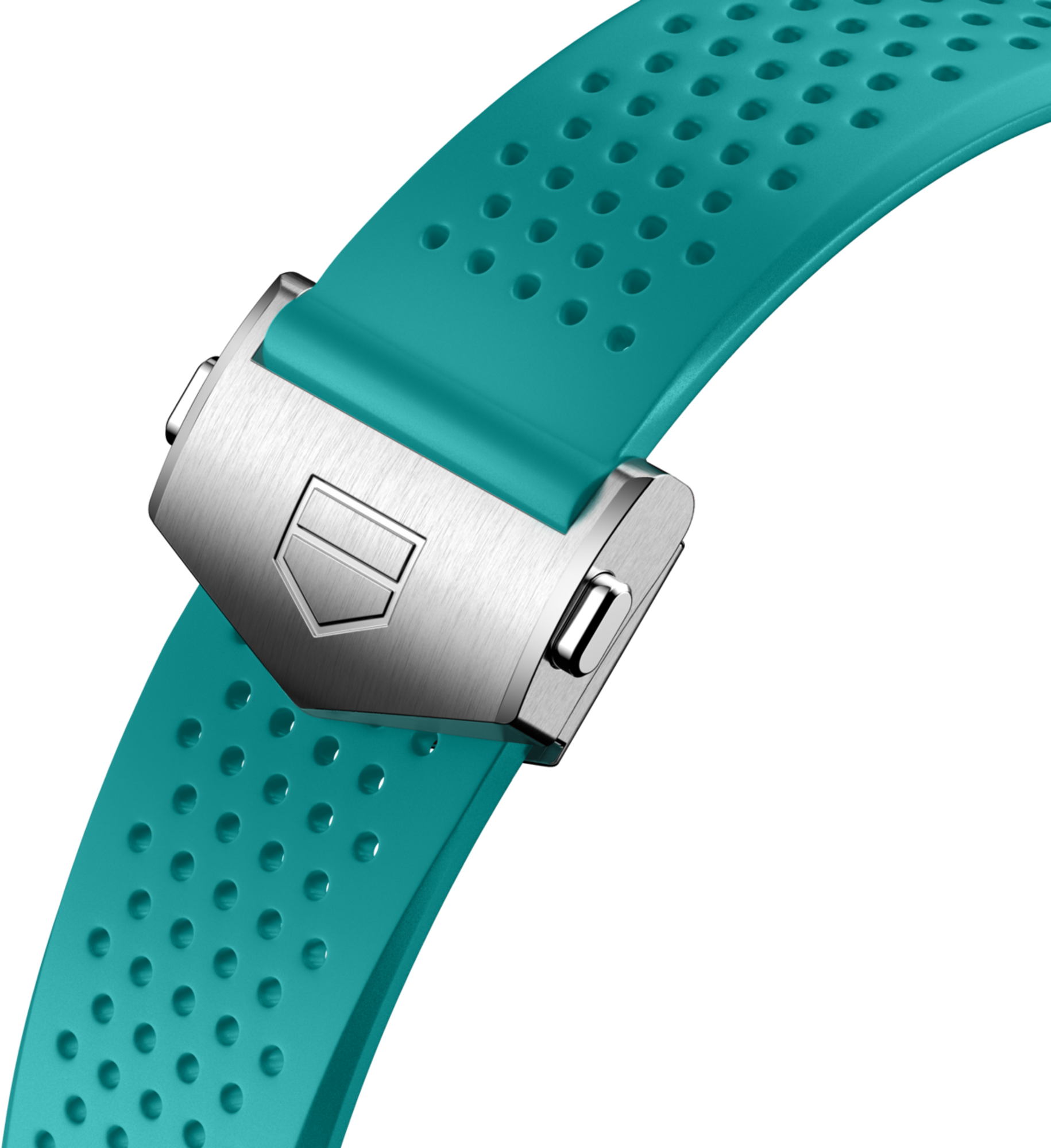 Light blue Rubber Strap Calibre E4 45 mm - - BT6268 | TAG Heuer US