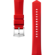 Pulseira em borracha vermelha Calibre E5 40 mm