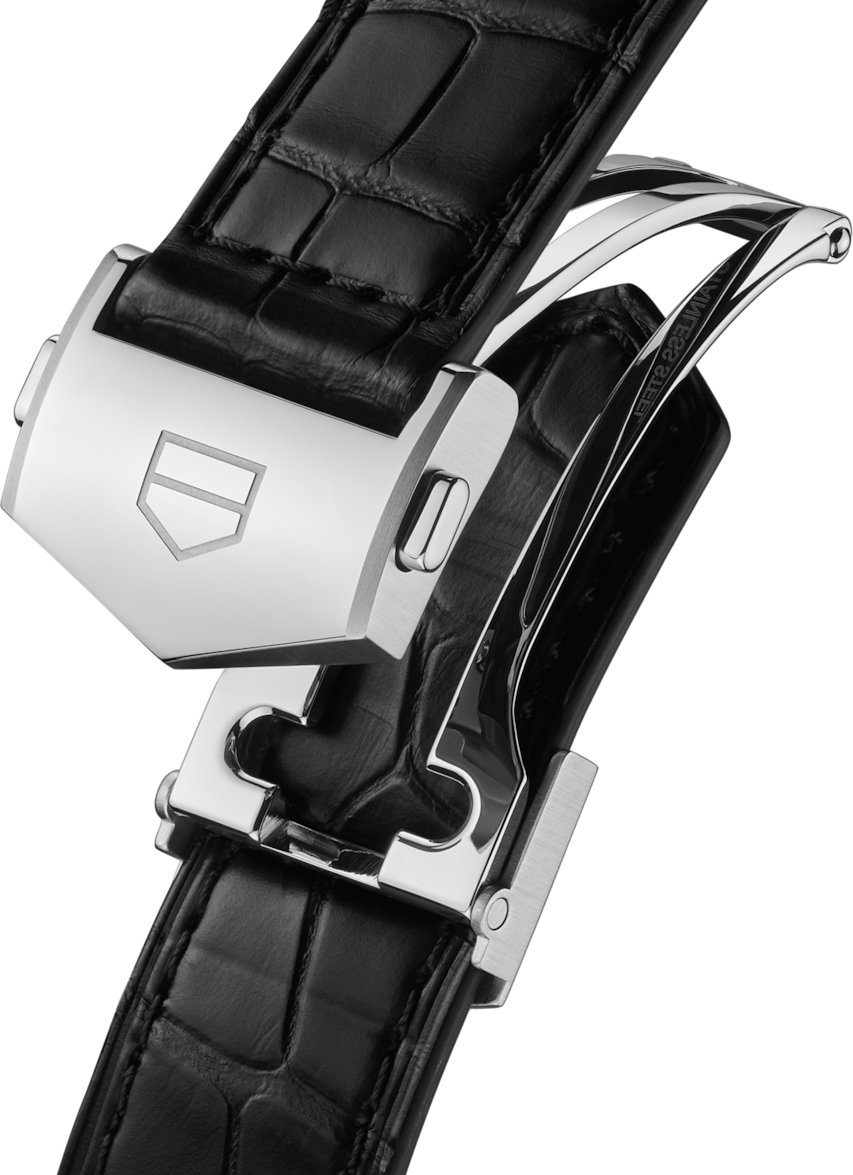 TAG Heuer Carrera 39MM Black Alligator Leather Strap