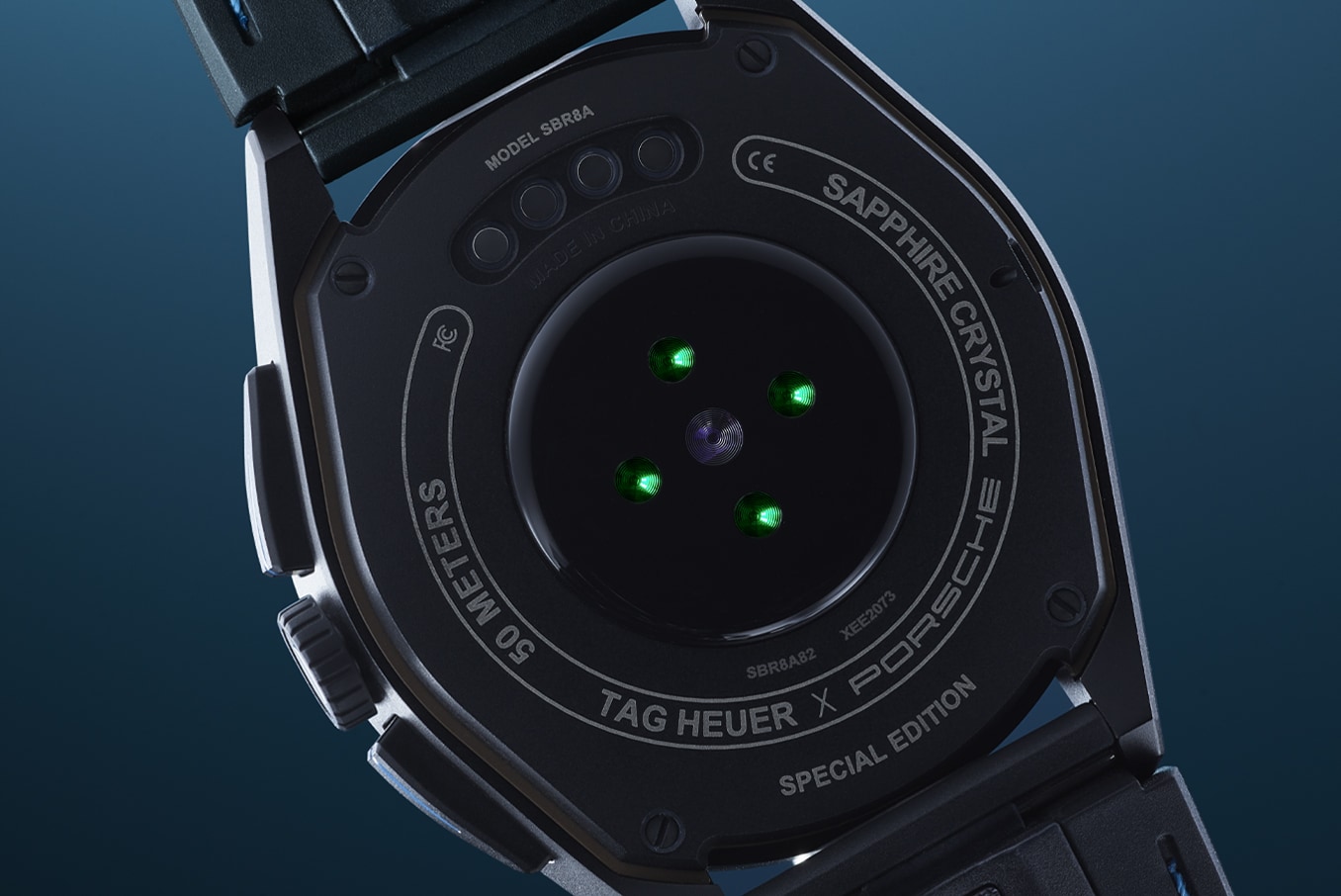 TAG Heuer Connected - チタン製ケース 45 mm - マットブラック レザー ...