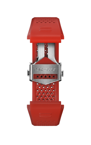 紅色橡膠錶帶45毫米
