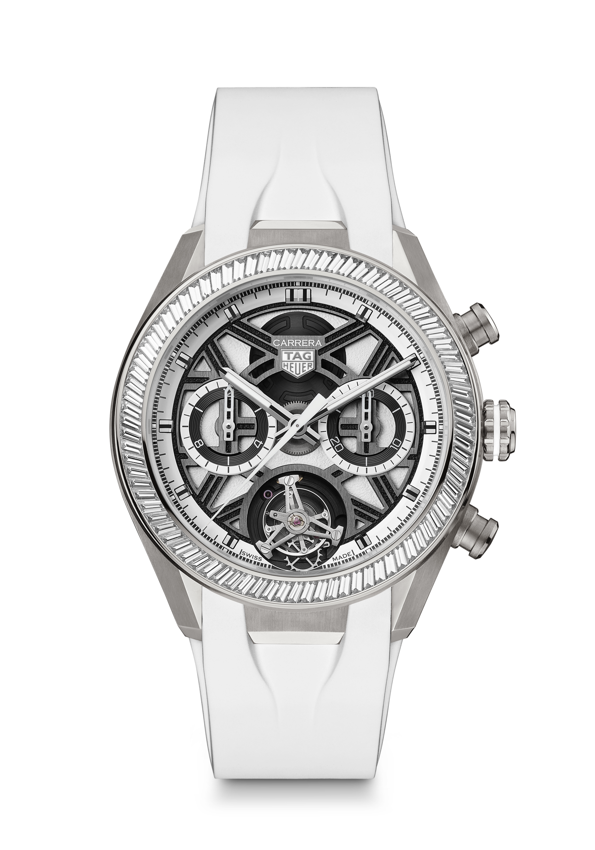 タグ・ホイヤー カレラ クロノグラフ トゥールビヨン エクストリームスポーツ スノーレース CBU5087.EB0439 自動巻, 44 mm, チタン