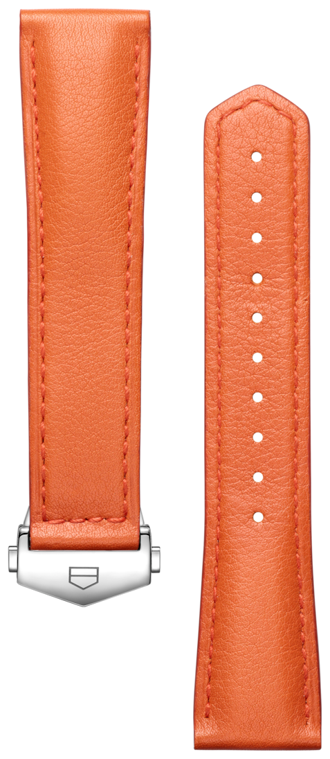 TAG HEUER CARRERA 36 MM ORANGEFARBENES LEDERARMBAND 