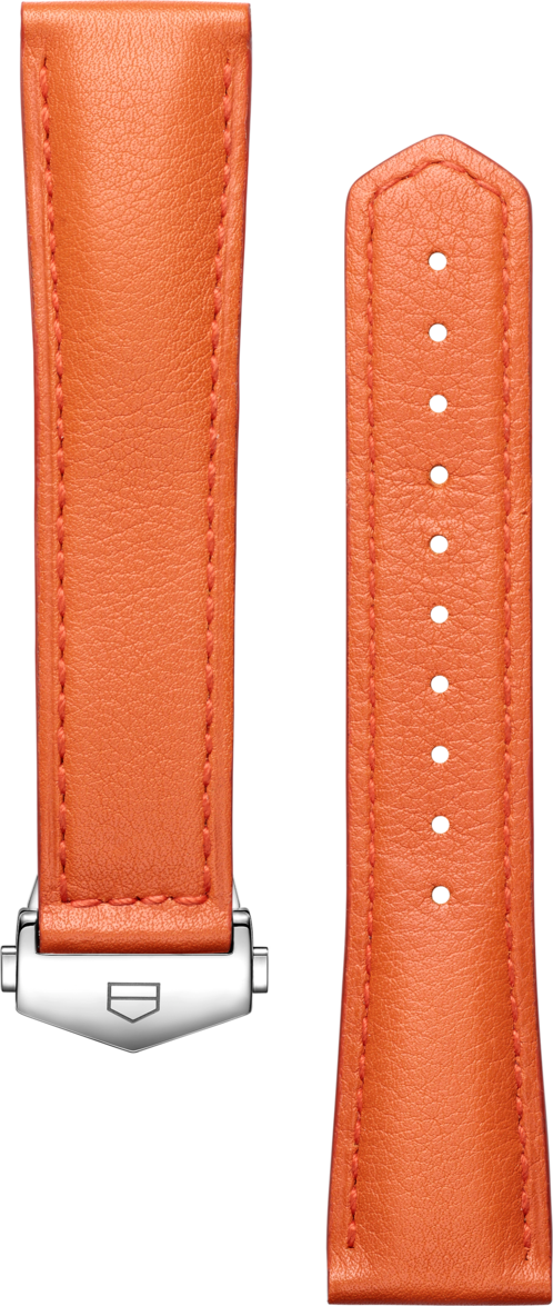 TAG HEUER CARRERA 36MM ORANGE LEATHER STRAP