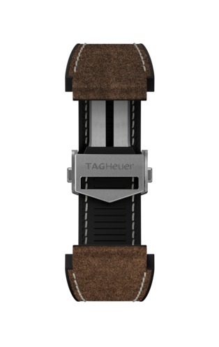 Brown Bi-material Leather Strap Calibre E3 45 mm 
