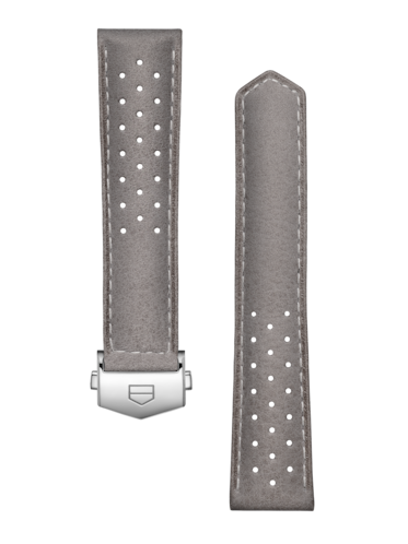 TAG Heuer Carrera 39mm Grey Perforated Leather Strap