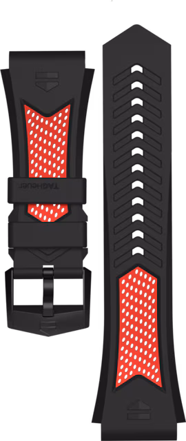Red and Black Sport Strap Calibre E4 45 mm - - BT0746 | TAG Heuer US