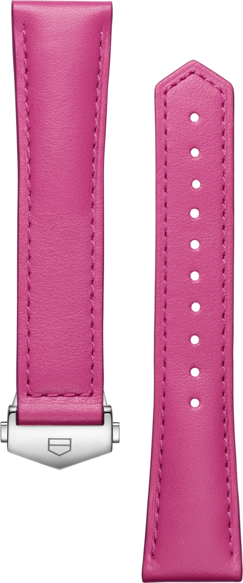 TAG HEUER CARRERA 36MM PINK LEATHER STRAP