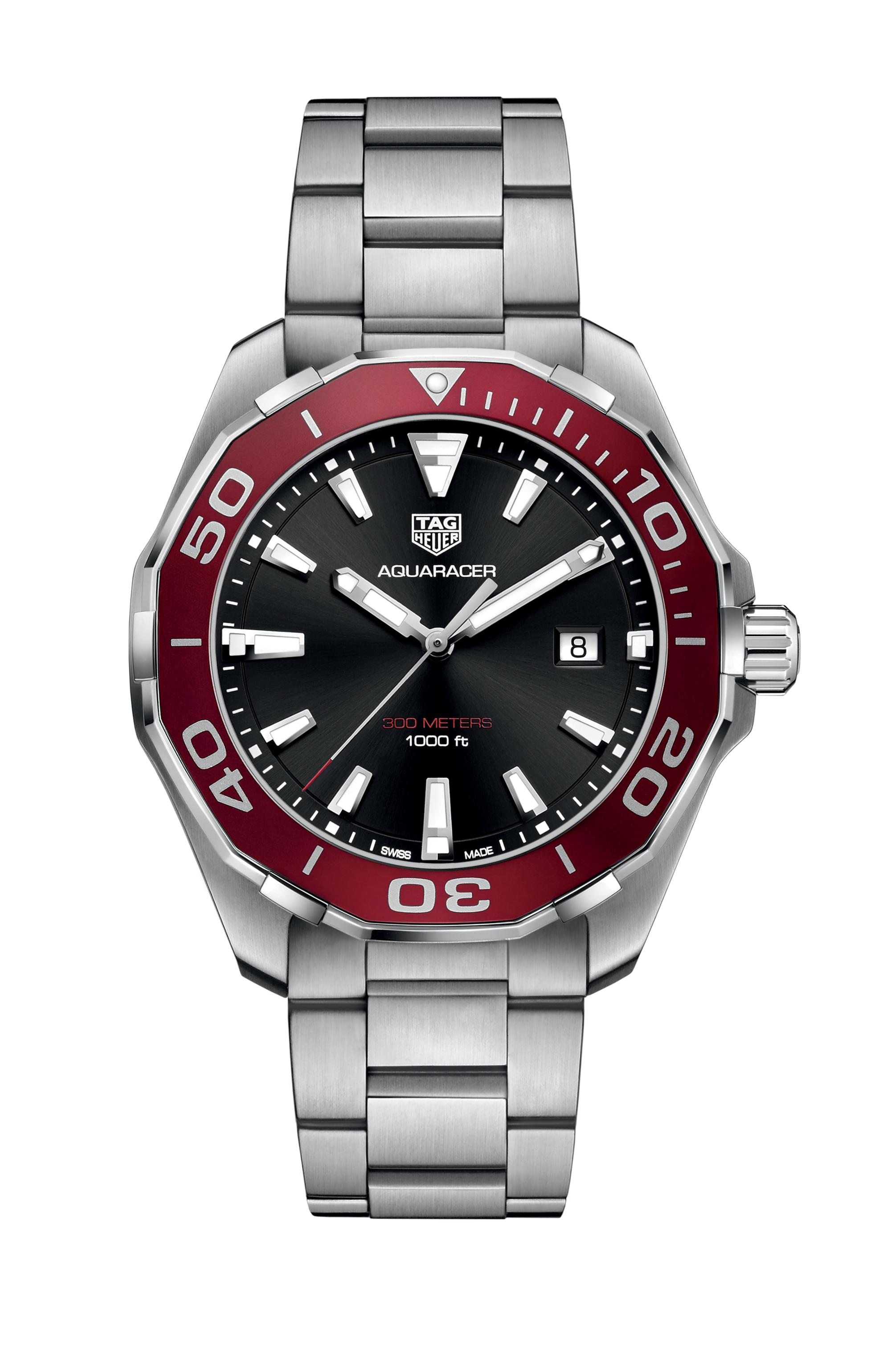 I tide Hykler ophobe TAG Heuer Aquaracer Watch Quartz Men 43 mm - WAY101B.BA0746 | TAG Heuer US