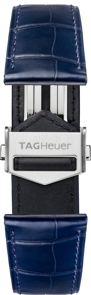 TAG Heuer Carrera 42MM Blue Alligator Leather Strap