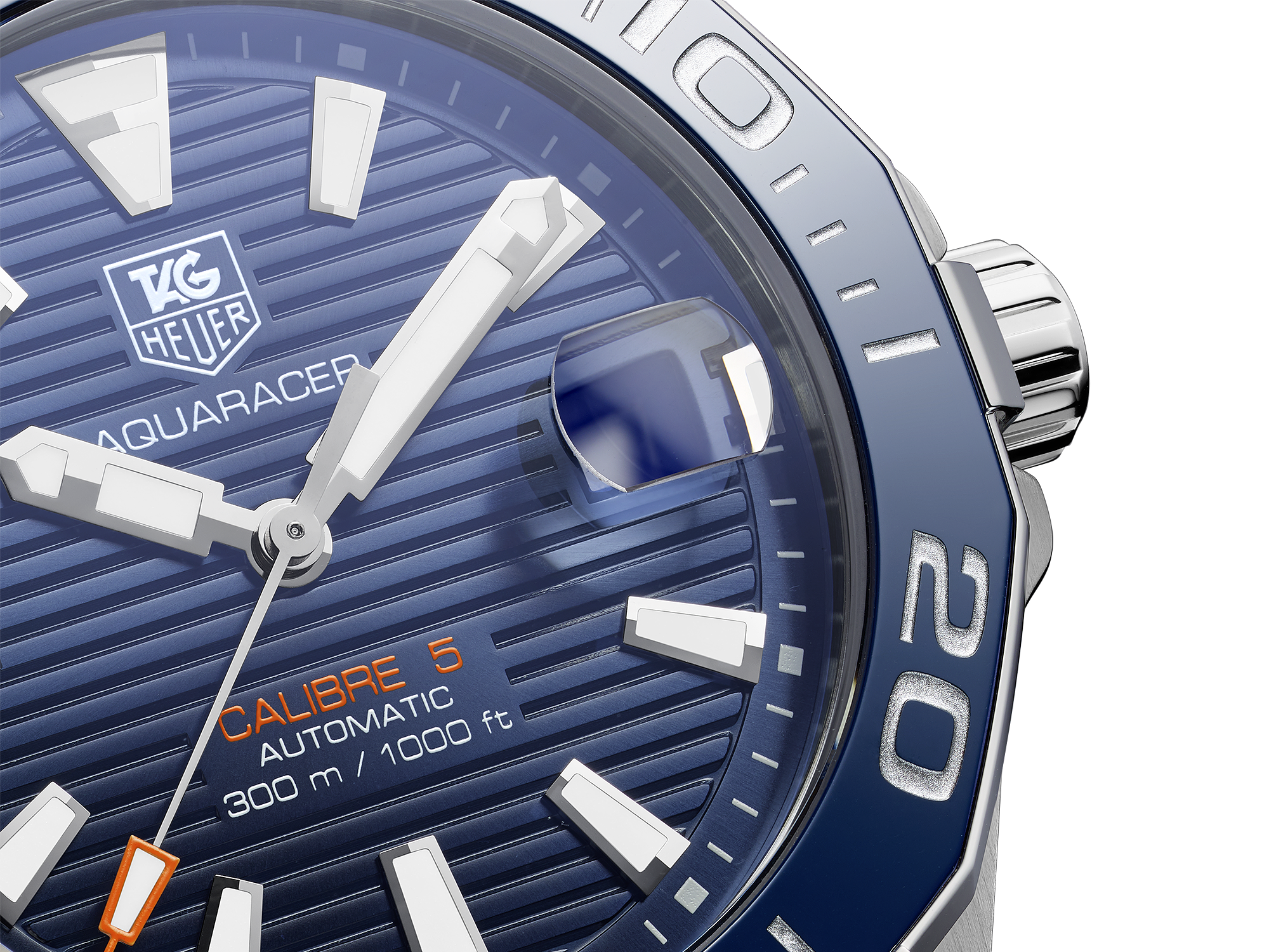 TAG Heuer Aquaracer Caf101a Men's Watch Quartz Chrono 43mm Steel Beautiful Big Date
