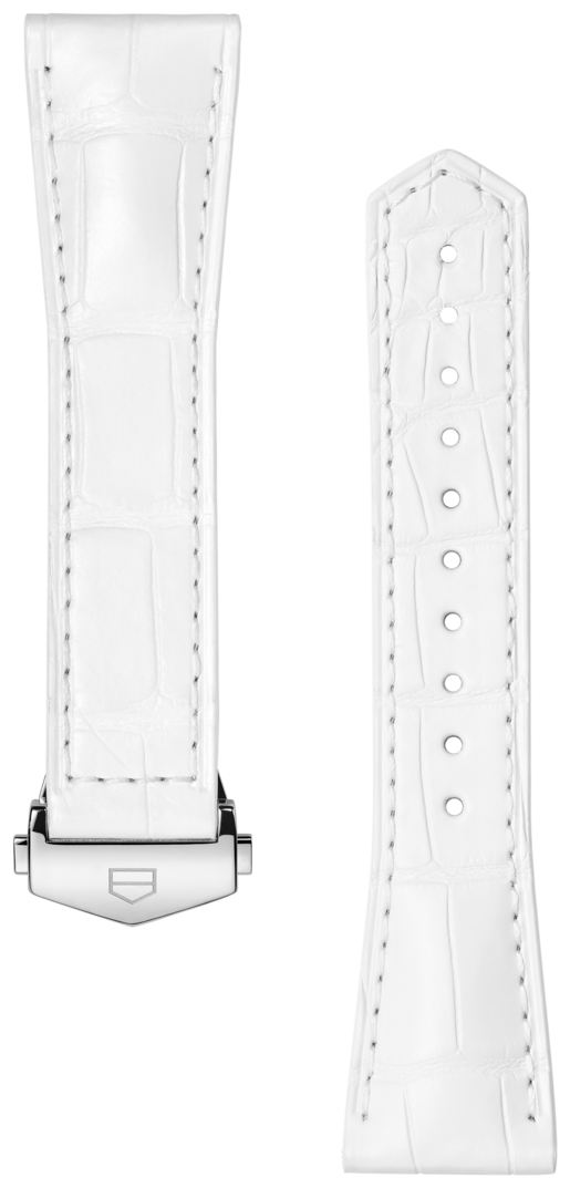 TAG Heuer Carrera 39MM White Alligator Leather Strap