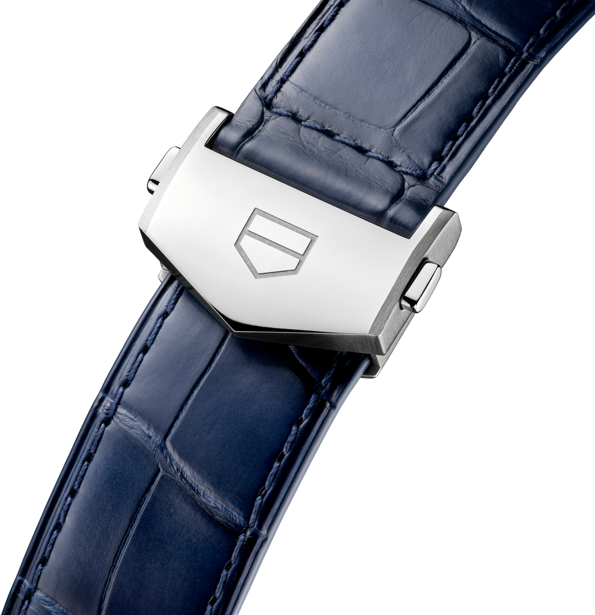 TAG Heuer Carrera 42MM Blue Alligator Leather Strap - BC6693
