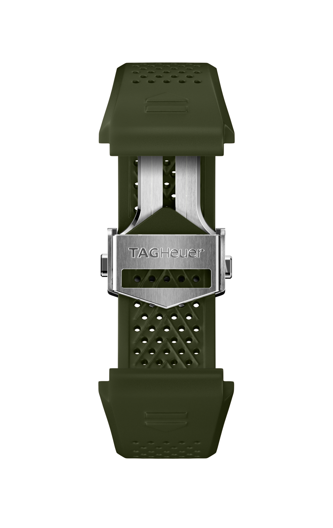 Khaki Rubber Strap Calibre E4 45 mm