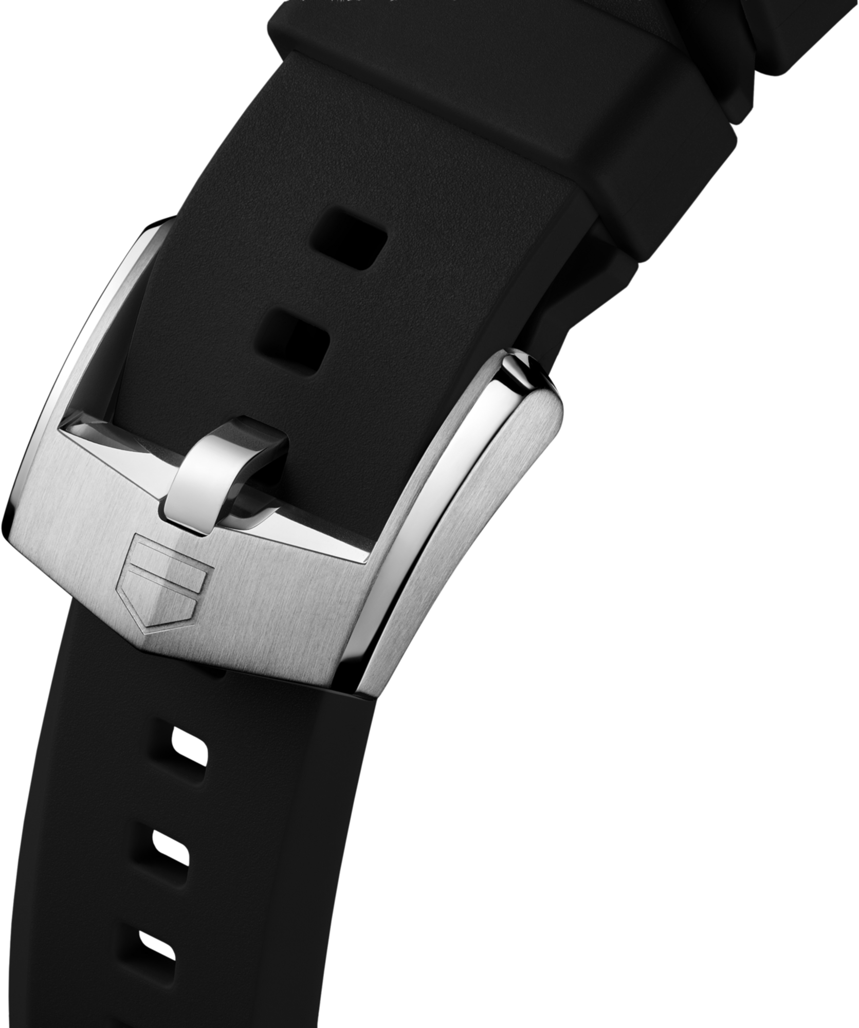 40mm用 ブラック ラバーストラップ(TAG Heuer Connected Calibre E5