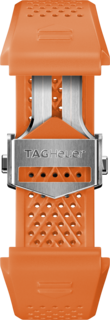 Armband aus orangefarbenem Kautschuk 45 mm