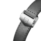 Armband aus grauem Leder 42 mm