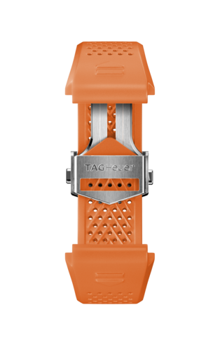 Bracelet en caoutchouc orange 45 mm