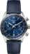 TAG Heuer Carrera Chronograph Blau Leder Edelstahl Blau