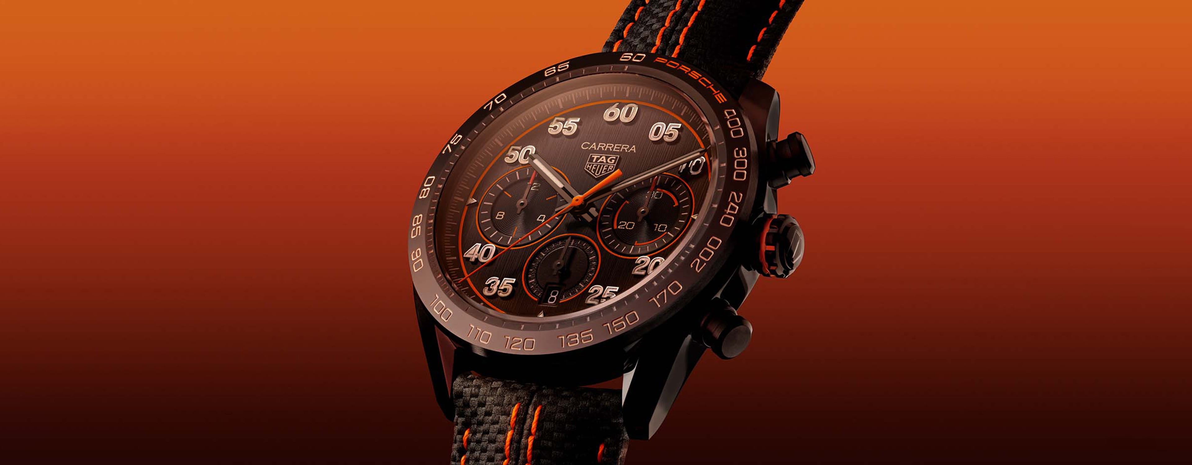 TAG Heuer Carrera Chronograph x Porsche Orange Racing - Steel TAG Heuer Carrera Chronograph x Porsche Orange Racing - Steel