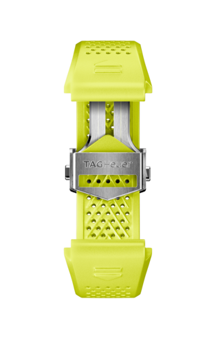 檸檬黃橡膠錶帶45毫米