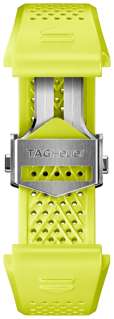 Lime yellow Rubber Strap 45 mm